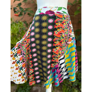 Designer Desigual Boutique Boho Floral Pattern Skirt Women’s Size L